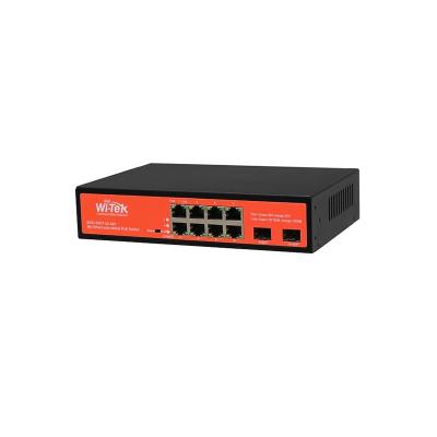 Неуправляемый 150W PoE коммутатор Wi-Tek WI-PS310GF гигабитный