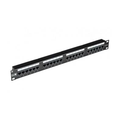 Патч-панель 24 порта, кат.6, RJ45, UTP, 19", 1U
