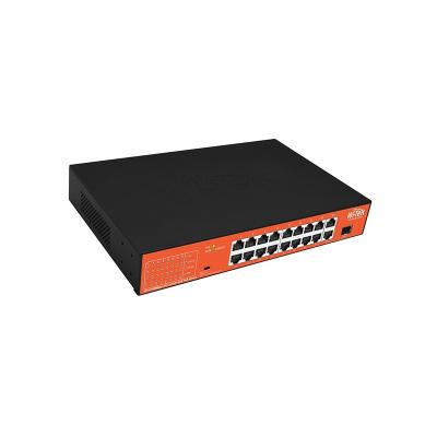 Неуправляемый 150W PoE коммутатор Wi-Tek WI-PS518GH 10/100M