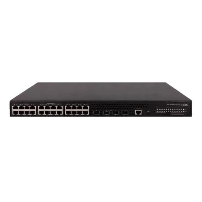 H3C S5120V2-28P-PWR-LI L2 Ethernet Switch with 24*10/100/1000Base-T PoE+ Ports(AC 185W) and 4*1000Base-X Ports,(AC)