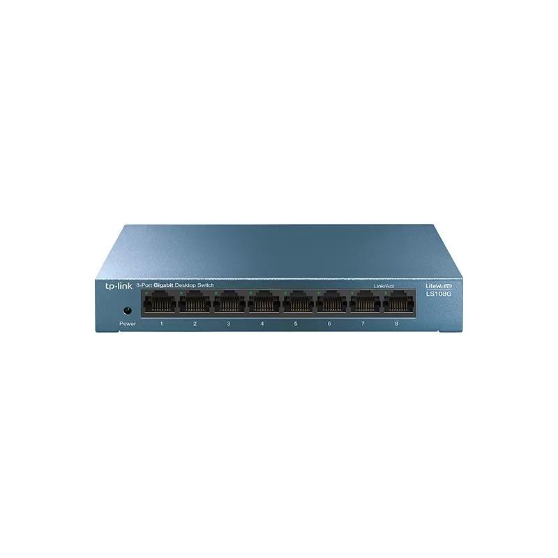 LS108G/8 ports Giga switch, 8 10/100/1000Mbps RJ-45 ports
