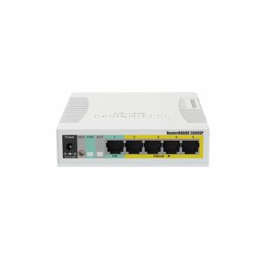 Коммутатор PoE MikroTik. Артикул CSS106-1G-4P-1S (RB260GSP)