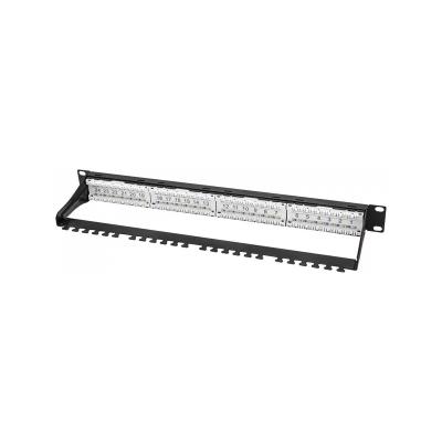 Патч-панель 24 порта, кат.5E, RJ45, UTP, 19", 1U