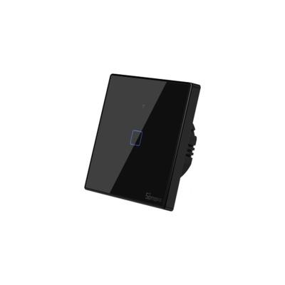 Smart WiFi настенный Выключатель одноклавишный,  чёрный цвет артикул: T3UK1C