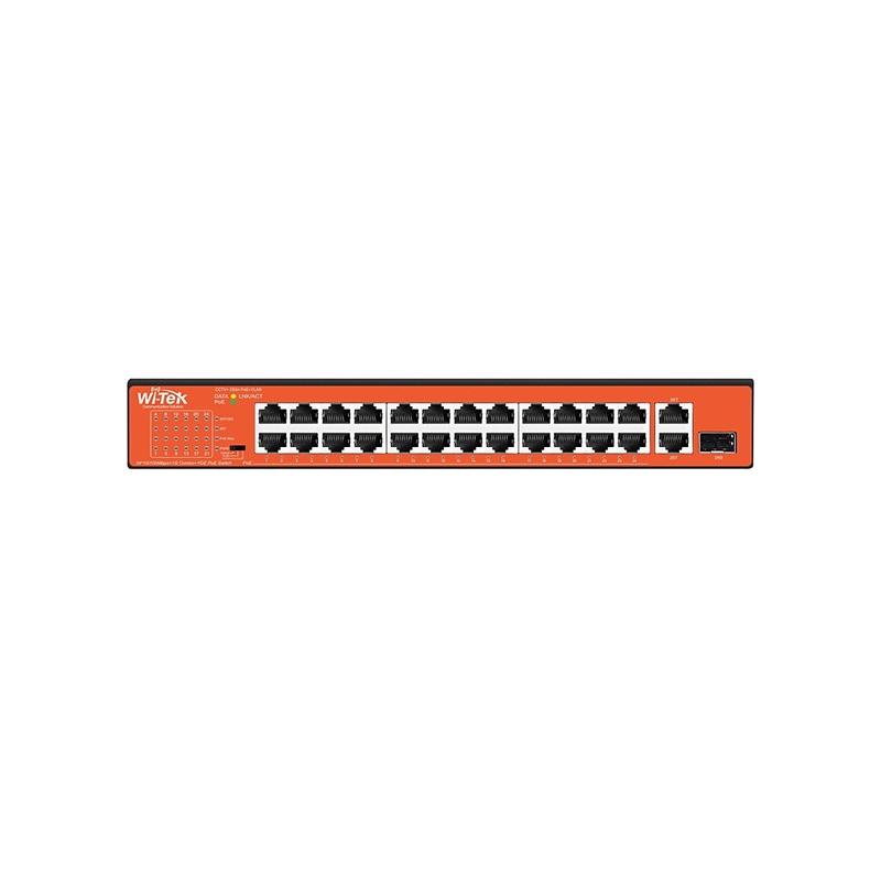 Неуправляемый 200W PoE коммутатор Wi-Tek WI-PS526GH 10/100M