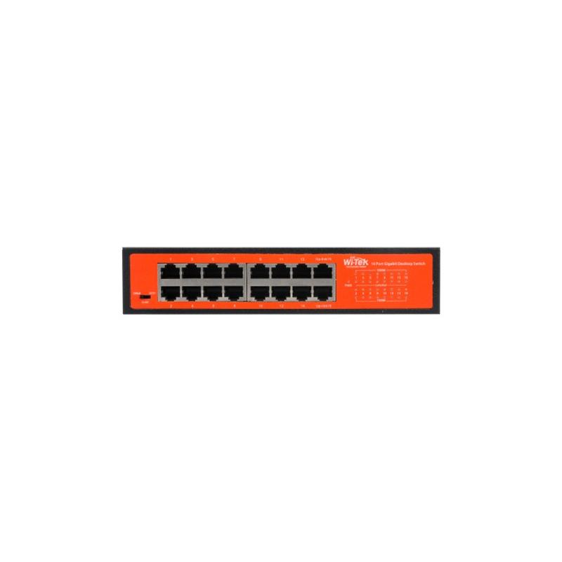 Неуправляемый коммутатор Wi-Tek WI-SG116D Гигабитный настольный