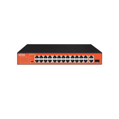 Неуправляемый 200W PoE коммутатор Wi-Tek WI-PS526GH 10/100M