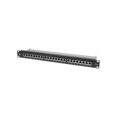 ITK Патч-панель 19" (1U) UTP, 24 портов RJ-45, кат.6 , с кабельным органайзером