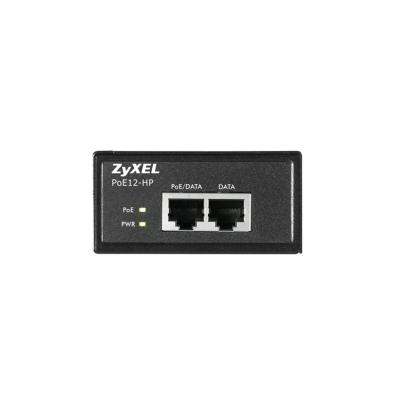 Инжектор Zyxel PoE12-HP, 802.3af/at (30 Вт), GE