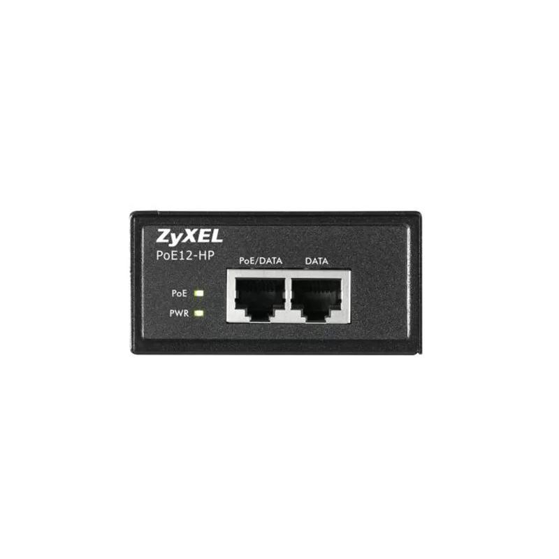 Инжектор Zyxel PoE12-HP, 802.3af/at (30 Вт), GE