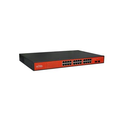 Неуправляемый 400W PoE коммутатор Wi-Tek WI-PS326GF Гигабитный