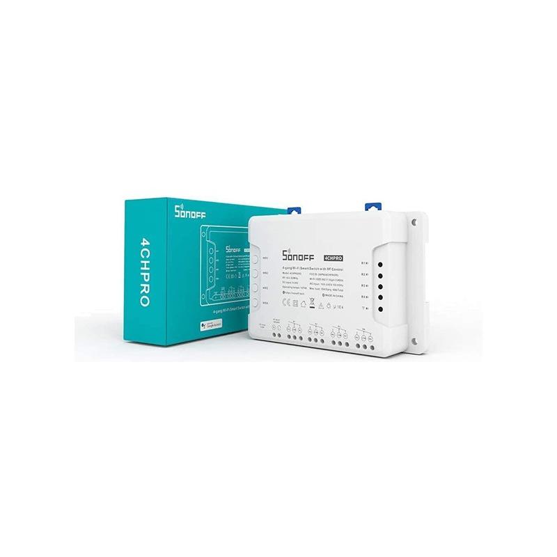 Умный четырехканальный WiFi выключатель Sonoff 4CH Pro артикул: 4CHPROR3