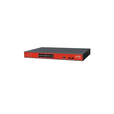 Управляемый 350W PoE коммутатор Wi-Tek WI-PMS318GF Гигабитный