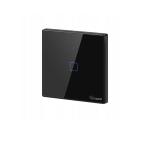 Smart WiFi настенный Выключатель одноклавишный Euro Module, чёрный цвет артикул: T3UE1C