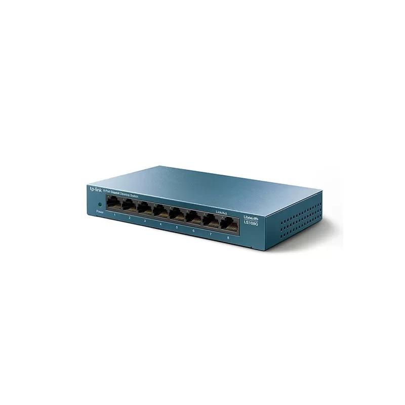 LS108G/8 ports Giga switch, 8 10/100/1000Mbps RJ-45 ports