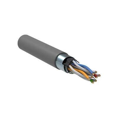 ITK Кабель связи витая пара F/UTP, кат.6 4x2х23AWG solid, PVC, 305м, серый