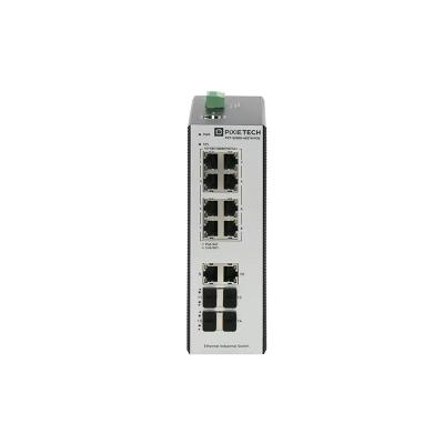 Управляемый промышленный POE коммутатор L2 PXT-S250G-4S2T8-POE