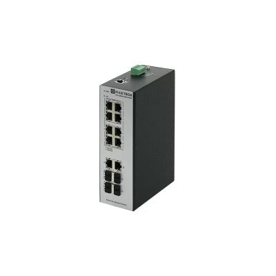Управляемый промышленный POE коммутатор L2 PXT-S250G-4S2T8-POE