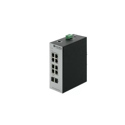 Управляемый промышленный POE коммутатор Pixietech PXT-S250G-2S8T-POE