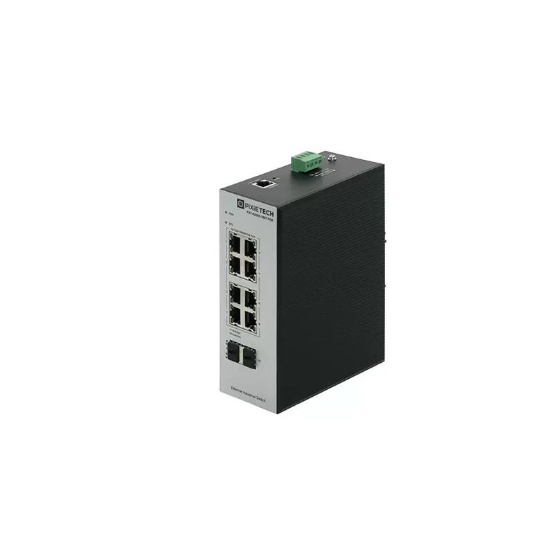 Управляемый промышленный POE коммутатор Pixietech PXT-S250G-2S8T-POE