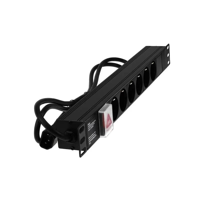 PDU Horizontal/6 socket/Euro socet Code F/Module type switch_Code_A/(KP F06HCCA)